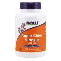 NOW Supplements, Apple Cider Vinegar 450 mg, Derived from Fermentation of Sweet Apple Cider, 180 Capsules