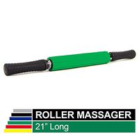 TheraBand Roller Massager +, Muscle Roller Stick for Self-Myofascial Release, Deep Tissue Massage Rolling Pin, Trigger Point Release, Muscle Soreness, Best Gifts for Runners, Athletes, Crossfit