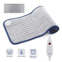 Heating Pad for Fast Pain Relief, MIGICSHOW Electric Heating Pad for Moist & Dry Heat Large Heating Machine-Washable Pad, 6 Temperature Settings-Auto Shut Off -King Size 12" x 24" - Hot Heated Pad