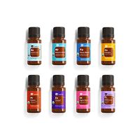 N8 Essentials Pure Essential Oils Blends Kit, 8 Count, 5ml, USDA Certified Organic