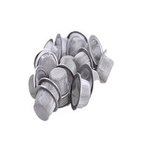 Yujianni 20pcs 0.5inch Diameter Crystal Smoking Pipe Stainless Steel Mental Screen Filter for Crystal Quartz Tobacco Pipe use