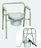 Folding Commode, Commode Fld Dlx Elngtd Seat, (1 CASE, 4 EACH)