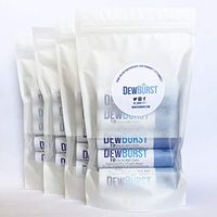 Wipes - Dry to Wet Wipes - 20 Tubes - 200 Cloths - DewBurst is the only biodegradable and compressed dry to wet cloth in a cardboard tube - A little water will Dew (20)