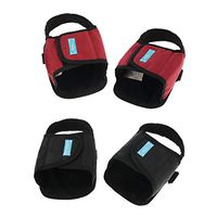 Fityle Wheelchair Restraint Shoes, Footrests Fixed Safety Shoes for Elderly Disabled Bed Paralyzed with Adjustable Strap, Anti Slip (2 Pair)