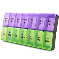 DANYING Extra Large Pill Organizer 2 Times a Day, Weekly Pill Box, AM PM Pill Case, Pill Container 7 Day, Vitamin Case Twice a Day