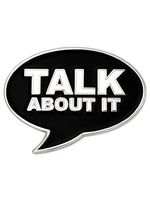 PinMart Talk About It Word Bubble Awareness for All Causes Enamel Lapel Pin