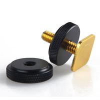 1/4 Inch Dual Gold Nuts Tripod Mount Screw To Camera Hot Shoe Adapter by TTC STORE