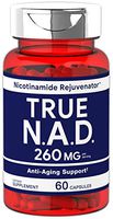 True NAD 260 mg 60 Capsules | Nicotinamide Rejuvenator Anti Aging Support | Non-GMO, Gluten Free Supplement