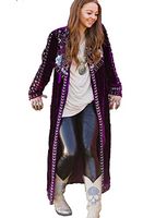 Crazy Train The Strait Velvet Duster (S, Purple)