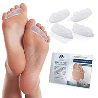 Dr. Frederick's Original 4 Piece Hammer Toe Treatment Set - Soft Gel Splints to Prevent Overlap