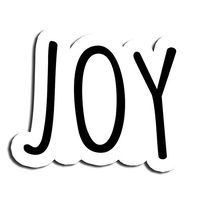 Joy Word Sticker Attitude Stickers Laptop Stickers Vinyl Stickers Waterbottle Sticker Computer Stickers