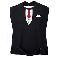 Generturbo Adult Bibs for Eating Waterproof Clothing Protector with Fastener Strap for Women, Elderly, Seniors Washable & Reusable, 34"x18"