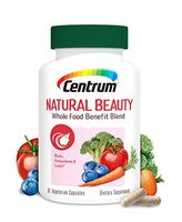 Centrum Natural Beauty Biotin and Vitamin E Supports Healthy Appearance with Whole Food Blend, 60 Day Supply (60 Capsules)