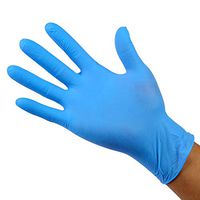 50 Pairs Comfortable Disposable Mechanic Nitrile Gloves Exam Gloves Protective Gloves (L)