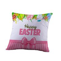2017 Easter's Day Pillow Case,Elevin(TM)New Lovers Painting Square Cotton Cushion Cover Throw Waist Pillow Case Sofa Bedroom Home Decor Good Easter's Gift (M) (V)