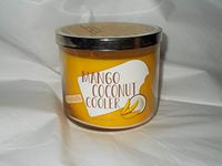 Bath and Body Works MANGO COCONUT COOLER 3 wick Scented Candle 14.5 OZ