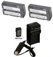 2 Batteries + Charger for Panasonic PV-DV400D, Panasonic PV-DV401, Panasonic PV-DV402, Panasonic PV-DV600, Panasonic PV-DV601