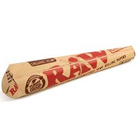 Raw ORGANIC Natural Unrefined Cones Rolling Paper 1.25 Size, 1 Pack + Beamer Smoke Limited Edition Sticker