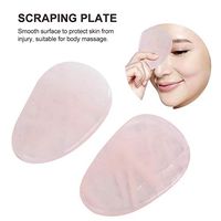 Scrapping Plate,Guasha Plate 2 pcs Natural Crystal Scrapping Plate Body Guasha Board Face Massager Health Care Tool