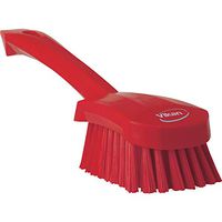 Vikan 41904 Heavy Duty Sweep Hand Brush, Polypropylene, Polyester Bristle, 10", Red