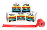 CanDo 10-5928 AccuForce Exercise Band, 50 yd Roll, 5-piece Set, Yellow through Black
