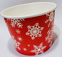 Disposable Bowls for Ice Cream Cups/Desserts Bowls/Soup Bowls - 16 oz - Hot or Cold - 50 Count - Many Colors…