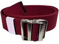 LiftAid Walking Gait Belt and Patient Transfer with Metal Buckle and Belt Loop Holder for Nurse, Caregiver, Physical Therapist (Burgundy, 60")