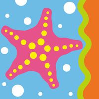 Tropical Starfish Cocktail Napkins
