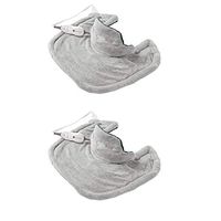 Sunbeam Heating Pad for Neck & Shoulder Pain Relief | Standard Size Renue, 4 Heat Settings with Auto-Off | Grey, 22-Inch x 19-Inch(Pack of 2)