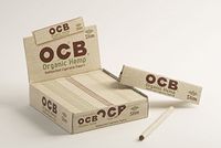 OCB Organic Hemp King Size Slim Cigarette Rolling Papers Pack (32 Rolling Papers Per Pack) + Limited Edition Beamer Smoke Sticker. Used with Legal Smoking Herbs, Rolling Tobacco, Herbal Mixes