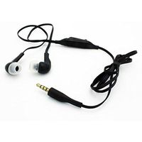 Sound Isolating Hands-free Headset Earphones Earbuds Mic Dual Headphones Tangle Free Flat Wired 3.5mm [Black] for Cricket Microsoft Lumia 650 - Cricket Samsung Galaxy Amp 2
