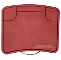 Practitray, Foldable Rollator Tray, Oval/Oblong Back Bar Hardware, Burgundy