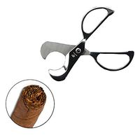Ximimark Stainless Steel Pocket Cigar Cutter Knife Double Blades Scissors Shears