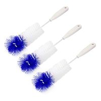 uxcell Plastic Kitchenware Tea Coffee Cup Bottle Glass Mug Cleaning Tool Brush 3 Pcs