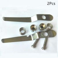 Srate 2 PCS Biological Stereo Microscope Tablet Clip Slide Clip Stage Specimen Presser (5.5cm)