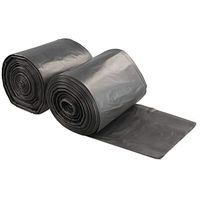 Qsbon 18 Gallon Large Kitchen Trash Bag, Gray, 100 Counts