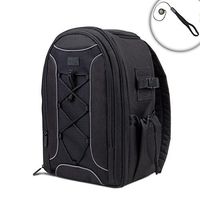 USA Gear Adjustable DSLR Travel Camera Photo Backpack with Storage for Accessories Works with Canon XC10, PowerShot SX420 is, Rebel T6s & More