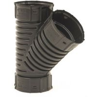 ADVANCED DRAINAGE SYSTEMS 0422AA 4" Snap Drain Wye, 4", 6 Piece