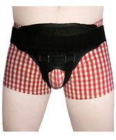 Furlove Inguinal Hernia Support Belt, Single or Double Inguinal Groin Hernia Belt Truss for Pain Relief Recovery Strap with 2 Removable Bilateral Herniation Pad (Large (Waist 38''-42''))