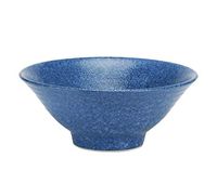 Bowl Bowls Dishware Japanese Ceramic Bowl, Household Blue Ramen Bowl Soup Bowl Big Rice Bowl Salad Cooking Bowl Tianmu Glaze Retro Tableware [4.6in, 7.5in, 8.2in] for kitchen restaurant gifts Hotel ta