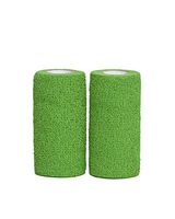 HealiT SafeGrip™ Cohesive Bandage 4inch-Wide Self-Adhering Performance Athletic Wrap Medical Tape, Flexible Breathable, Sports Tape Ideal for Stretch Ankle Sprains, Swelling, Wrist - Green - 2 Pack