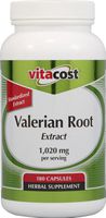 Vitacost Valerian Root Extract - Standardized - 1,020 mg per Serving - 180 Capsules
