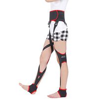 Hcwlxjy Leg Correction Bandage Belt Adjustable Unisex O/X-Type Legs Posture Corrector Knock Knees Shape Straightening Band Bandage Enhanced Type Day and Night Dual,Black,L