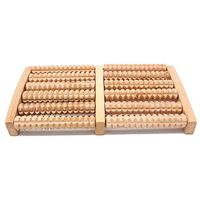 Wooden Roller Foot Massager Massage Massage Reflexology Relaxation Relief Massager Spa Foot Massage (Color : A)