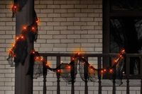 Impact Innovations Garland Lighted Gauze Black 108"