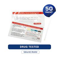 Alcohol Saliva Test Strips, High Accurate Home Test, Home Alcohol Testing Strips (Pack of 50)