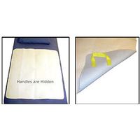 RI990EA - SafetySure MovEase Underpad with Handles Standard Size, 36 L x 34 W, 3-Ply Fabric