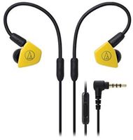Audio-Technica ATH-LS50iSYL In-Ear Monitor Headphones with In-Line Mic & Control, Yellow