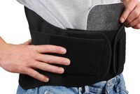 Bilt-Rite Mastex Health Lumbo Protech Back Support, Black, 4X-Large