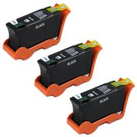 Amsahr U313R Compatible Replacement Dell Ink Cartridges for Select Printers/Faxes - 3 Pack, Black
